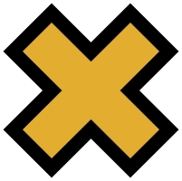 Image d'illustration représentant une croix avec un trait alignés sur l'extérieur